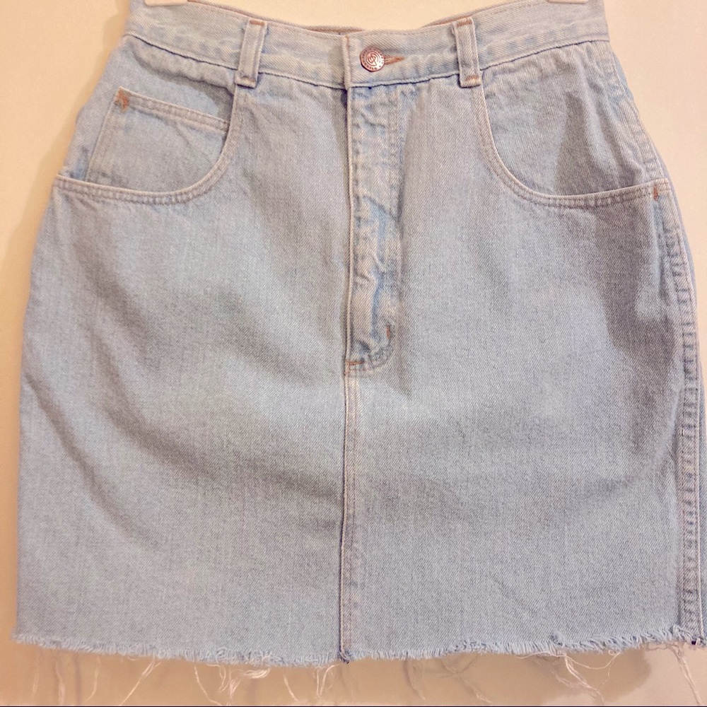 Giorgio Sant Angelo Vintage Cutoff Denim Skirt 💍